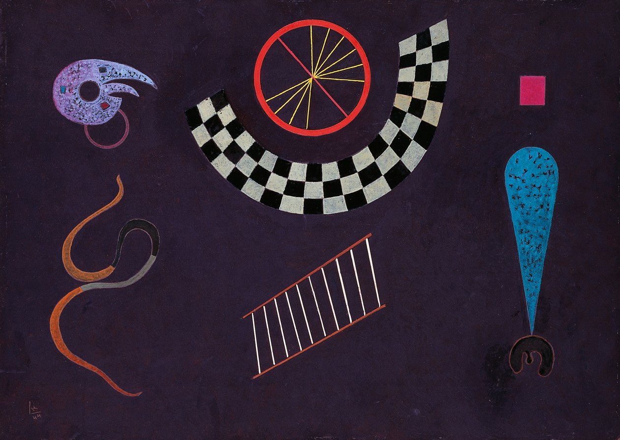 Lint met vierkanten door Wassily Kandinsky