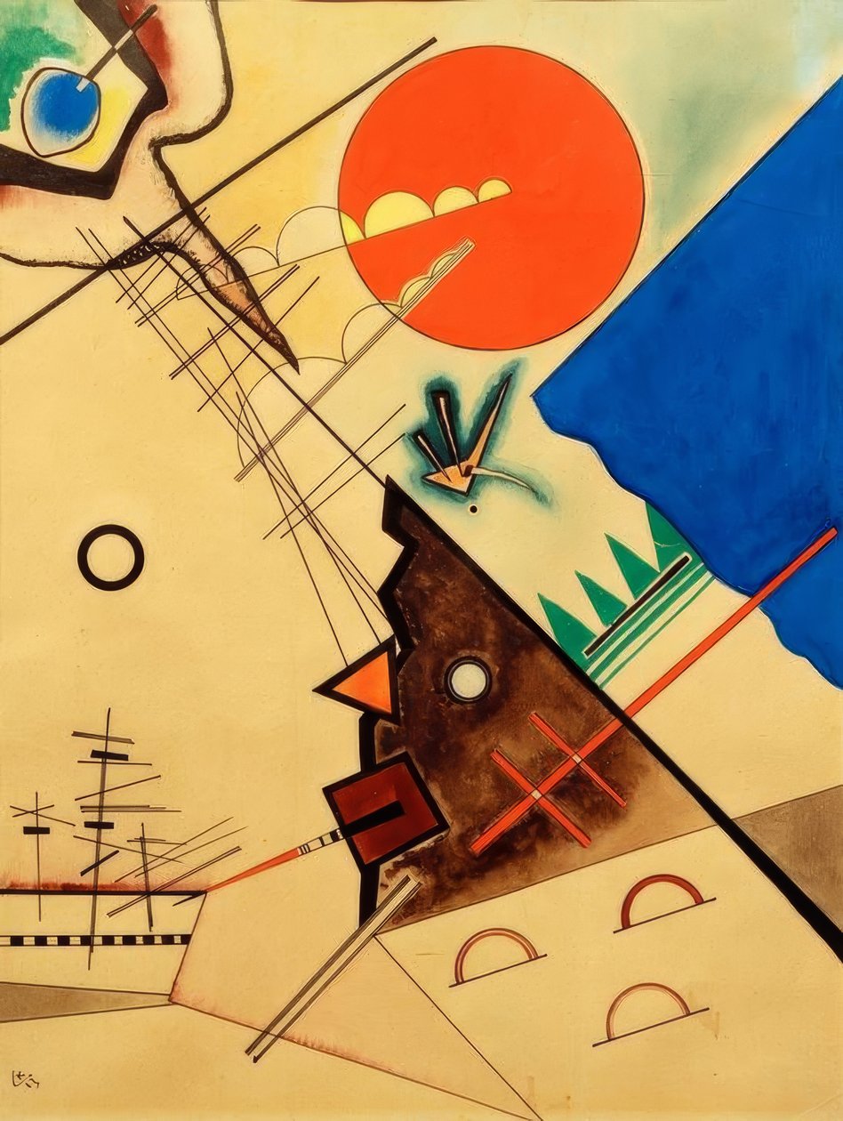 Rode cirkel door Wassily Kandinsky