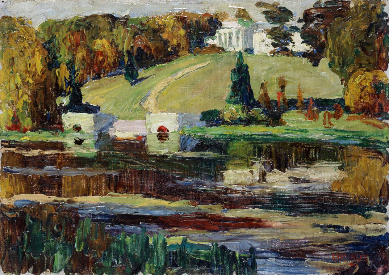 Schets voor Achtyrka – Herfst door Wassily Kandinsky