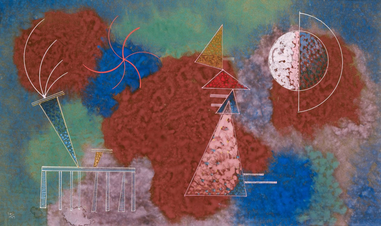 Vlekken op de Rijke door Wassily Kandinsky