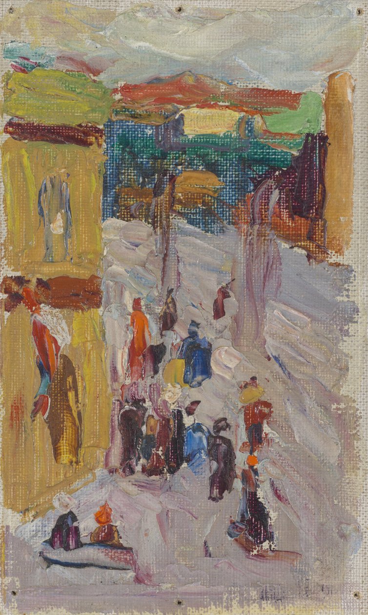 Straathoek door Wassily Kandinsky