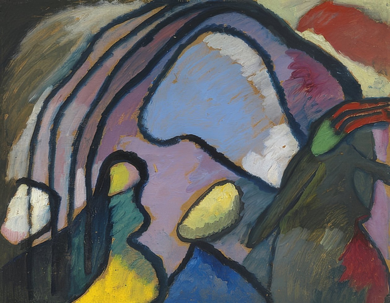 Studie voor improvisatie 10 door Wassily Kandinsky