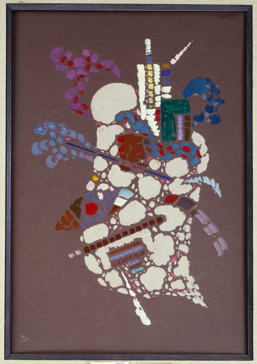 Grijze vlekken door Wassily Kandinsky