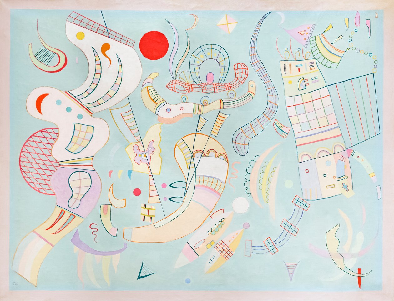 Tensions Claires door Wassily Kandinsky
