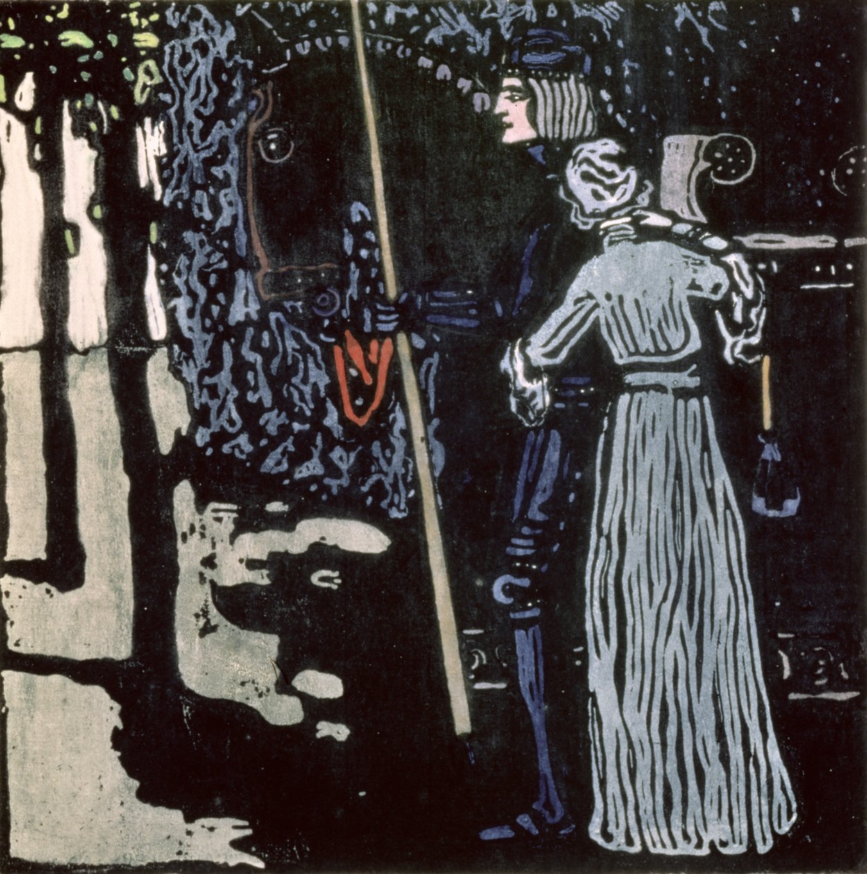 Het afscheid door Wassily Kandinsky