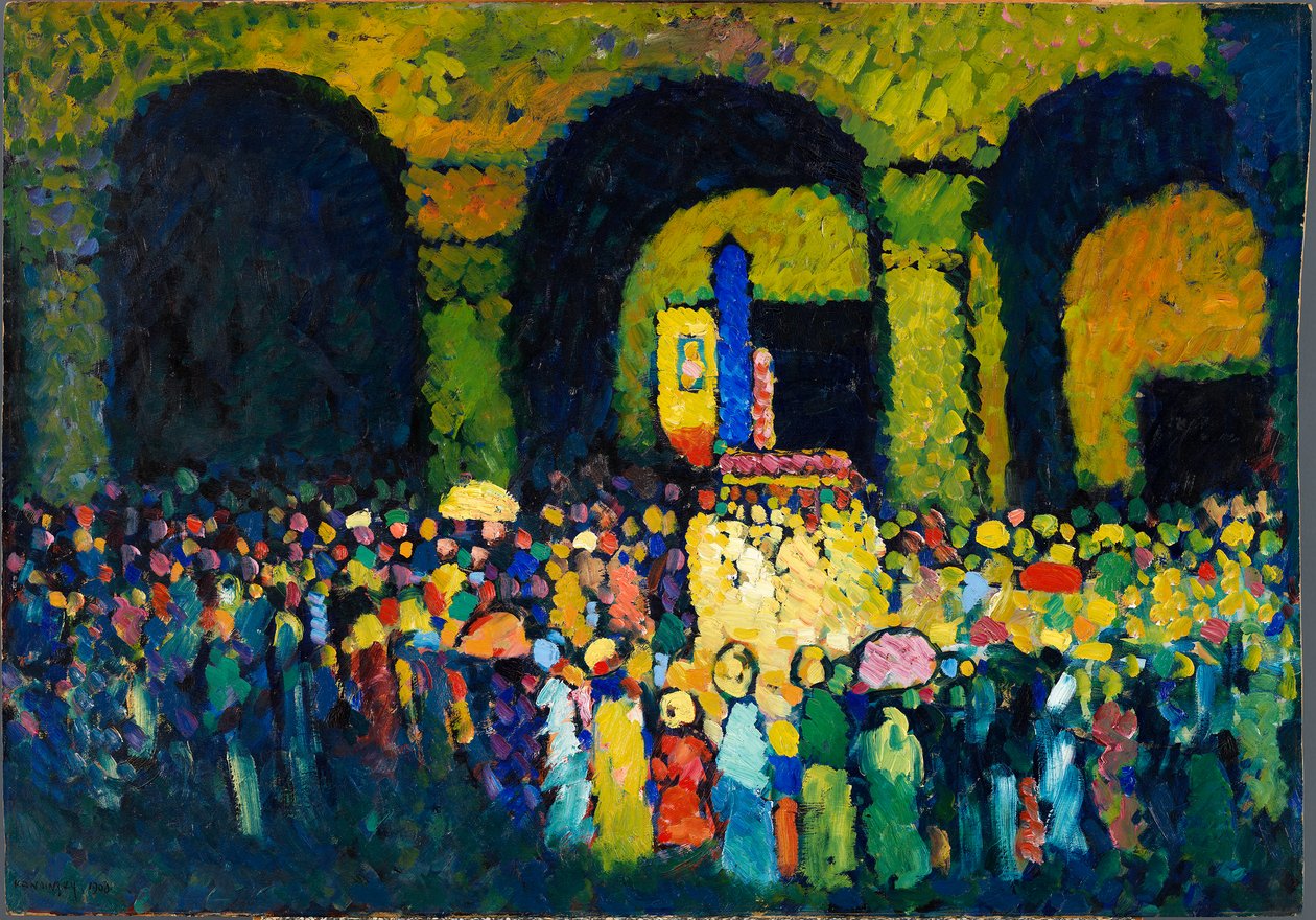 De Ludwigskirche in München (1908) door Wassily Kandinsky