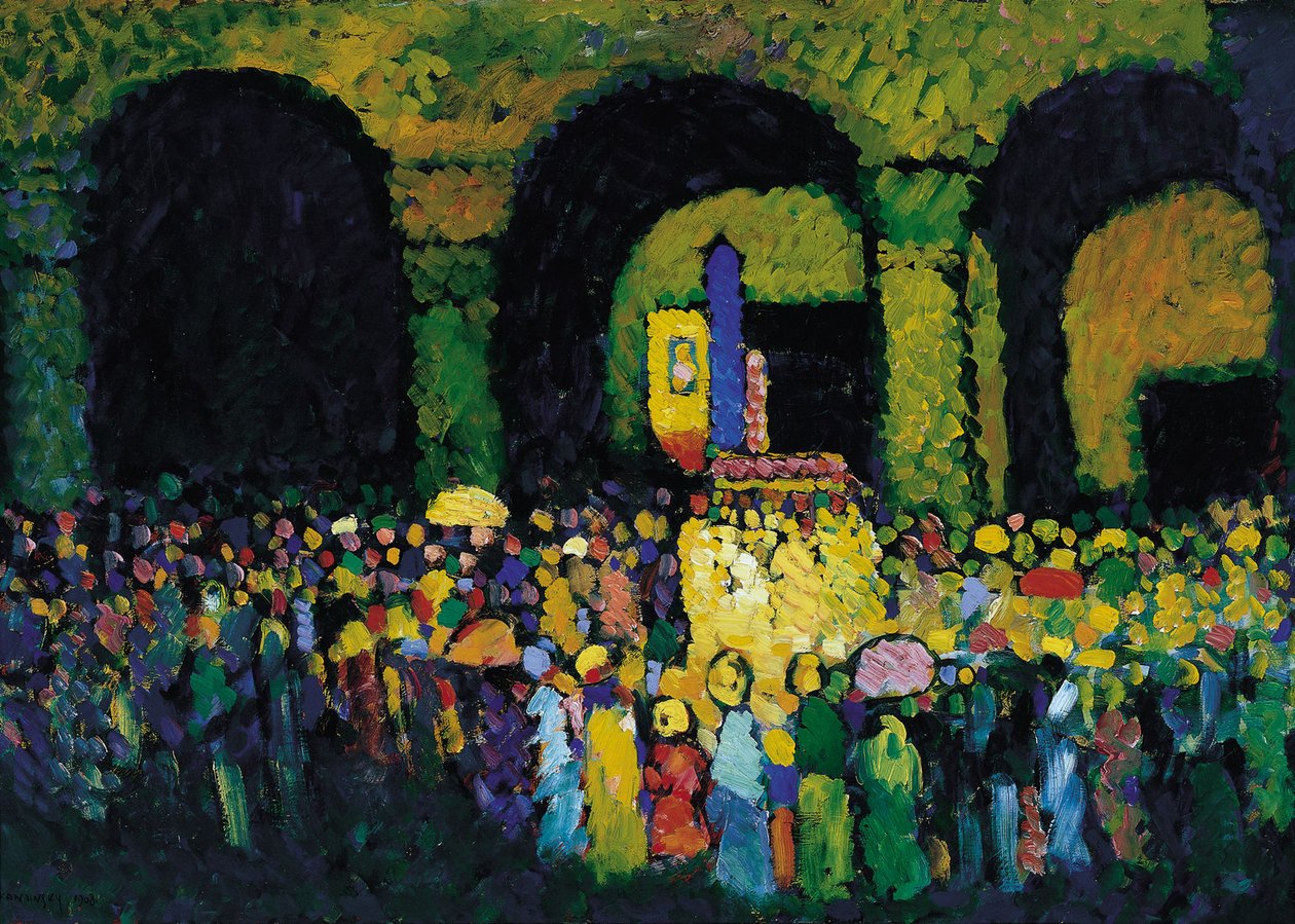 De Ludwigskirche in München, 1908 door Wassily Kandinsky