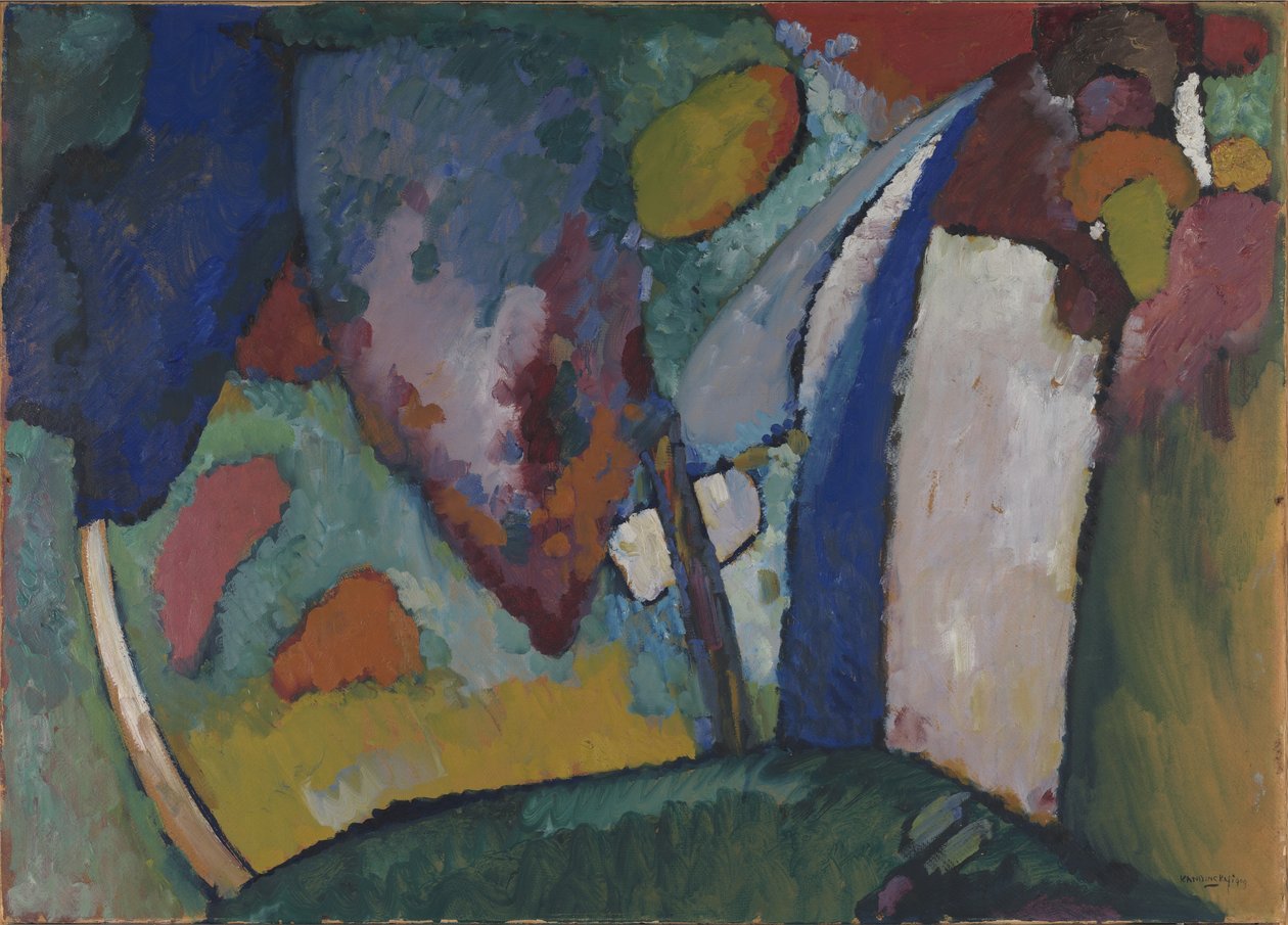 De Waterval door Wassily Kandinsky