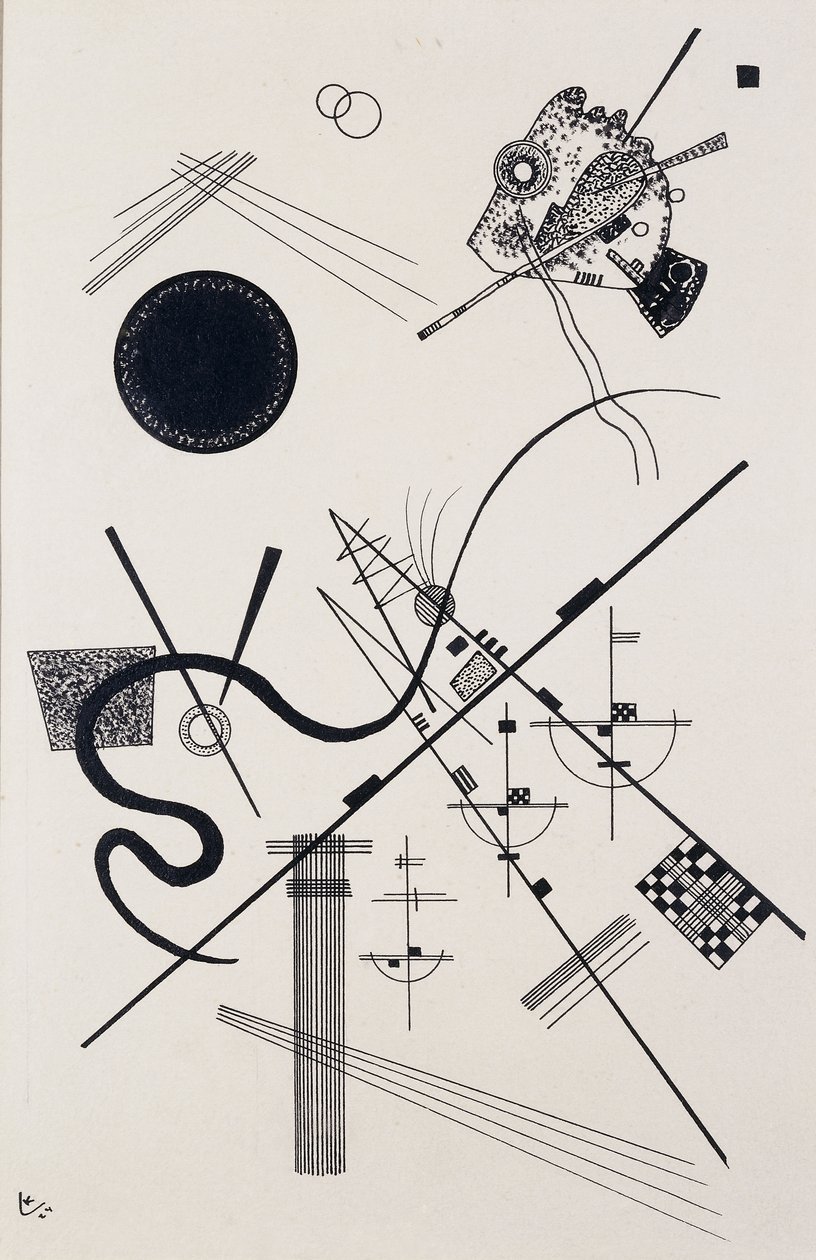 Zonder titel (Dessin 4) door Wassily Kandinsky