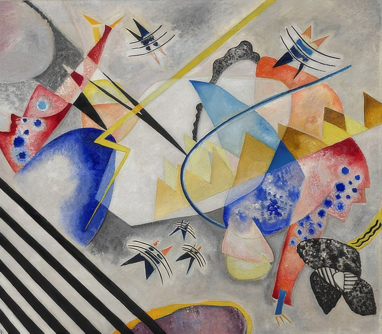 Wit centrum. 1921 door Wassily Kandinsky