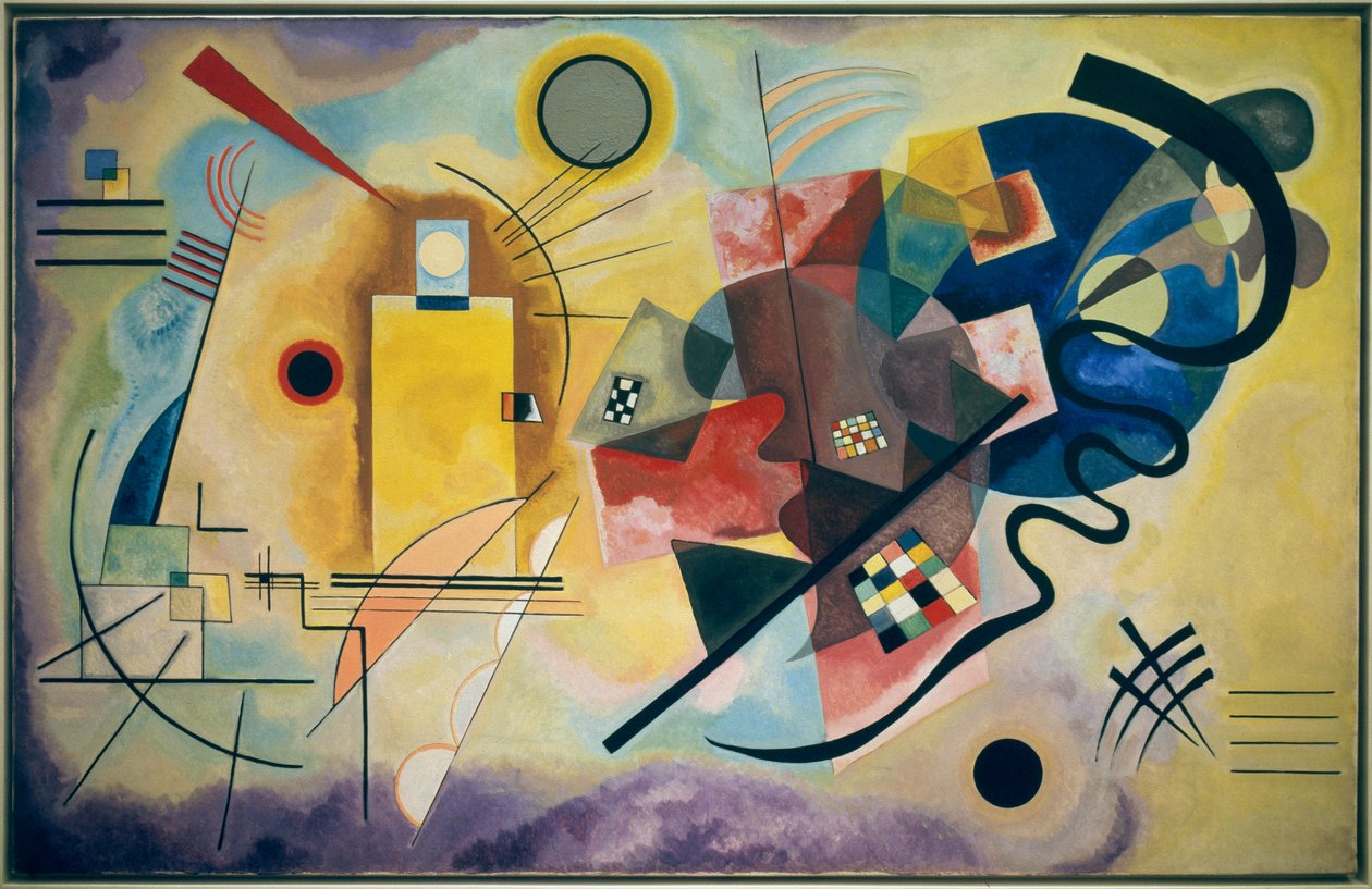 Geel-Rood-Blauw door Wassily Kandinsky