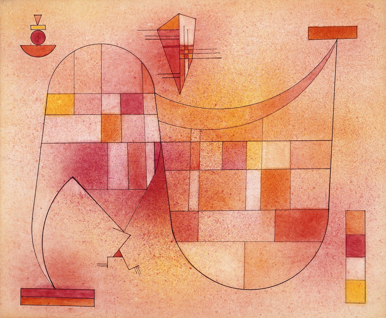 Geel Roze door Wassily Kandinsky