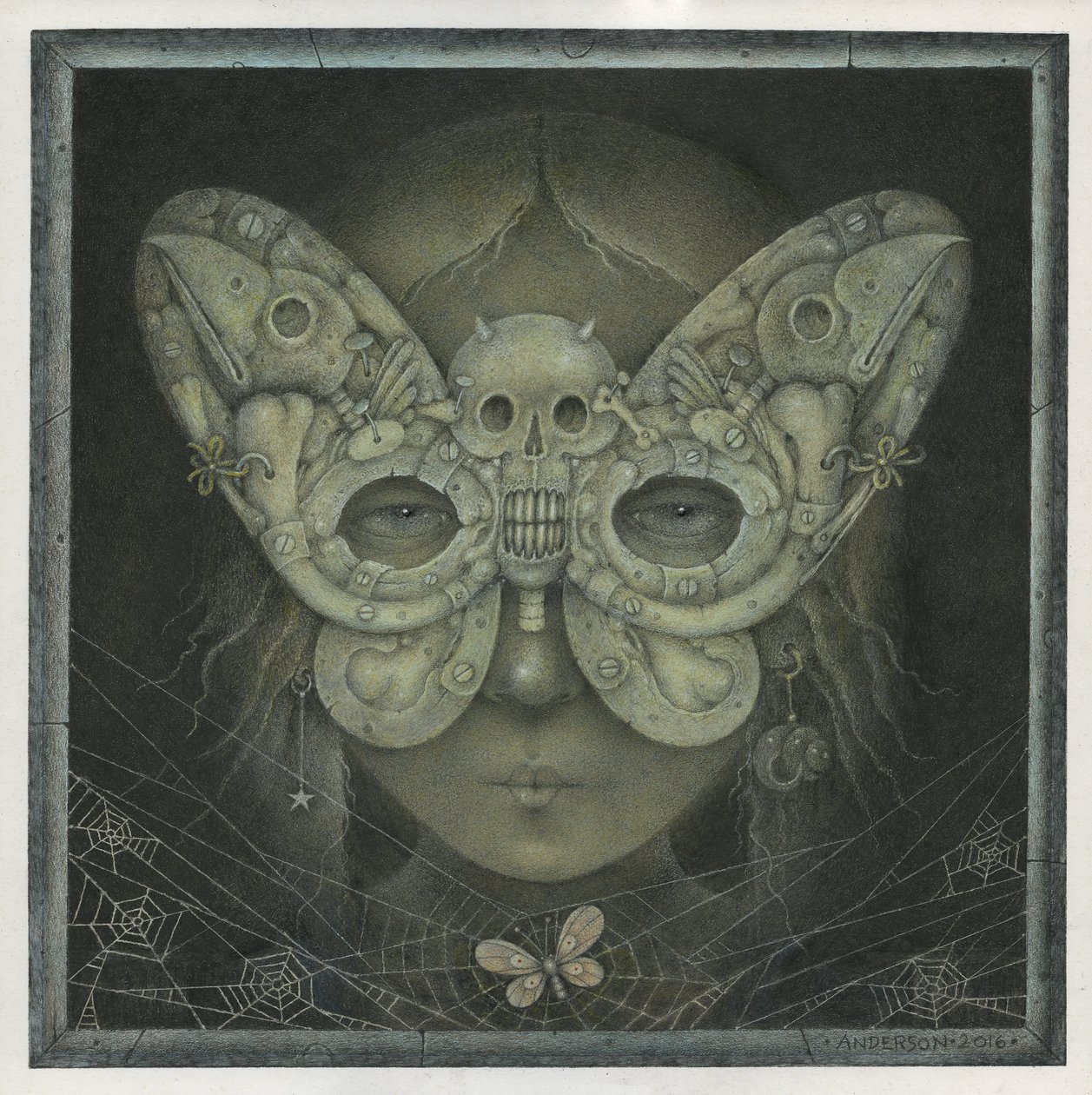 The Dark Web, 2016 (gemengde techniek) door Wayne Anderson