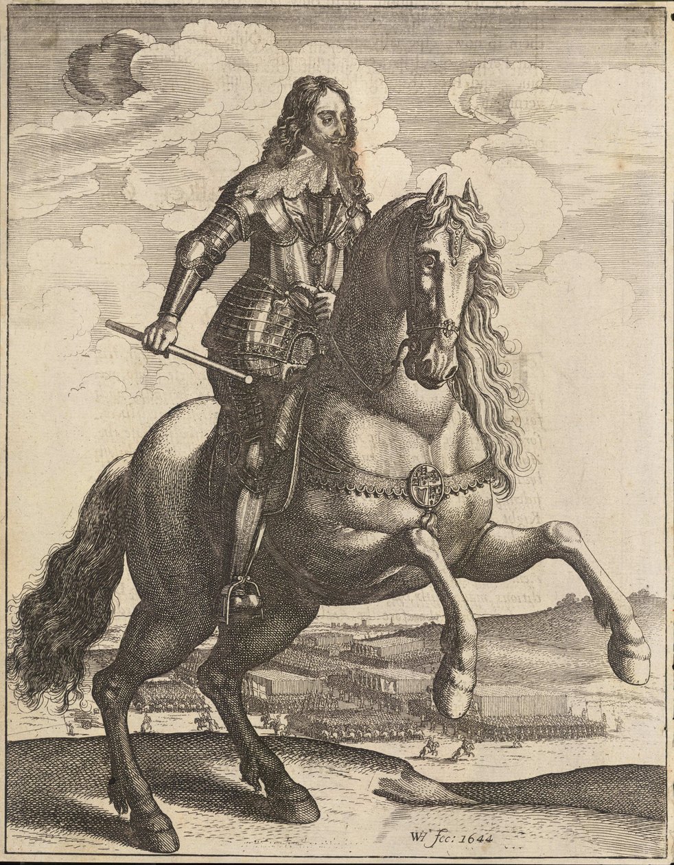 Karel I. Staat 3 door Wenceslaus Hollar