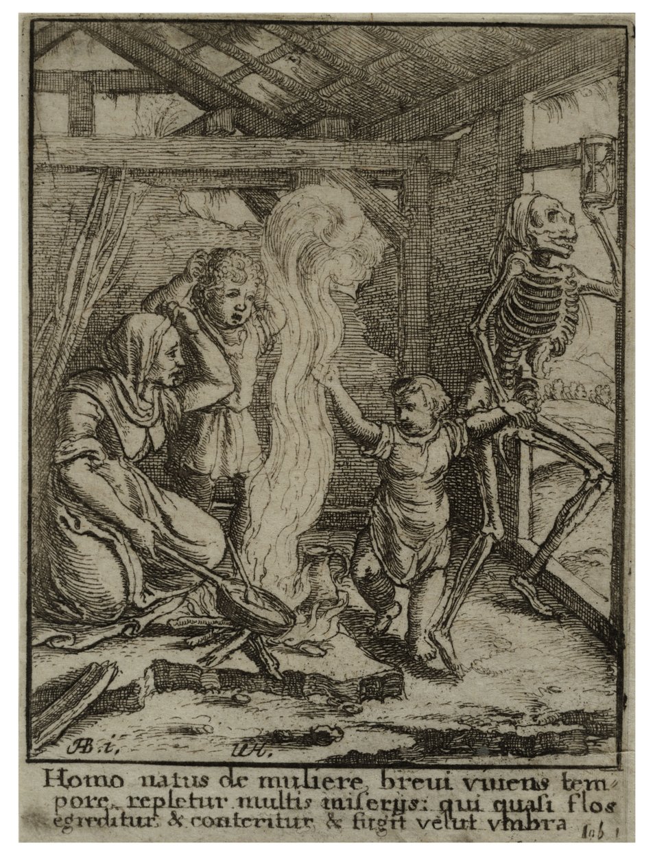 Kind. Staat 2 door Wenceslaus Hollar