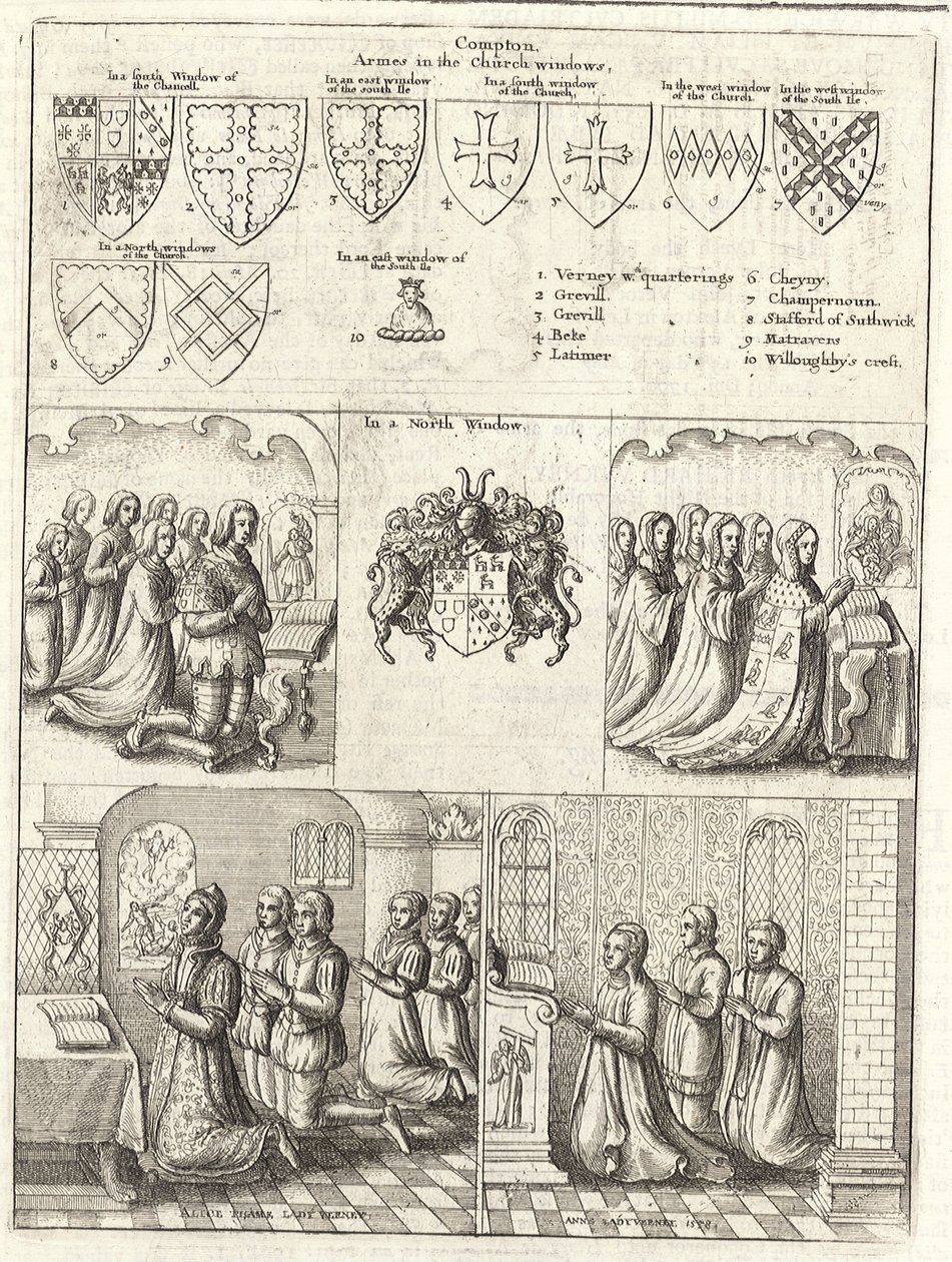 Compton (glas-in-lood) door Wenceslaus Hollar