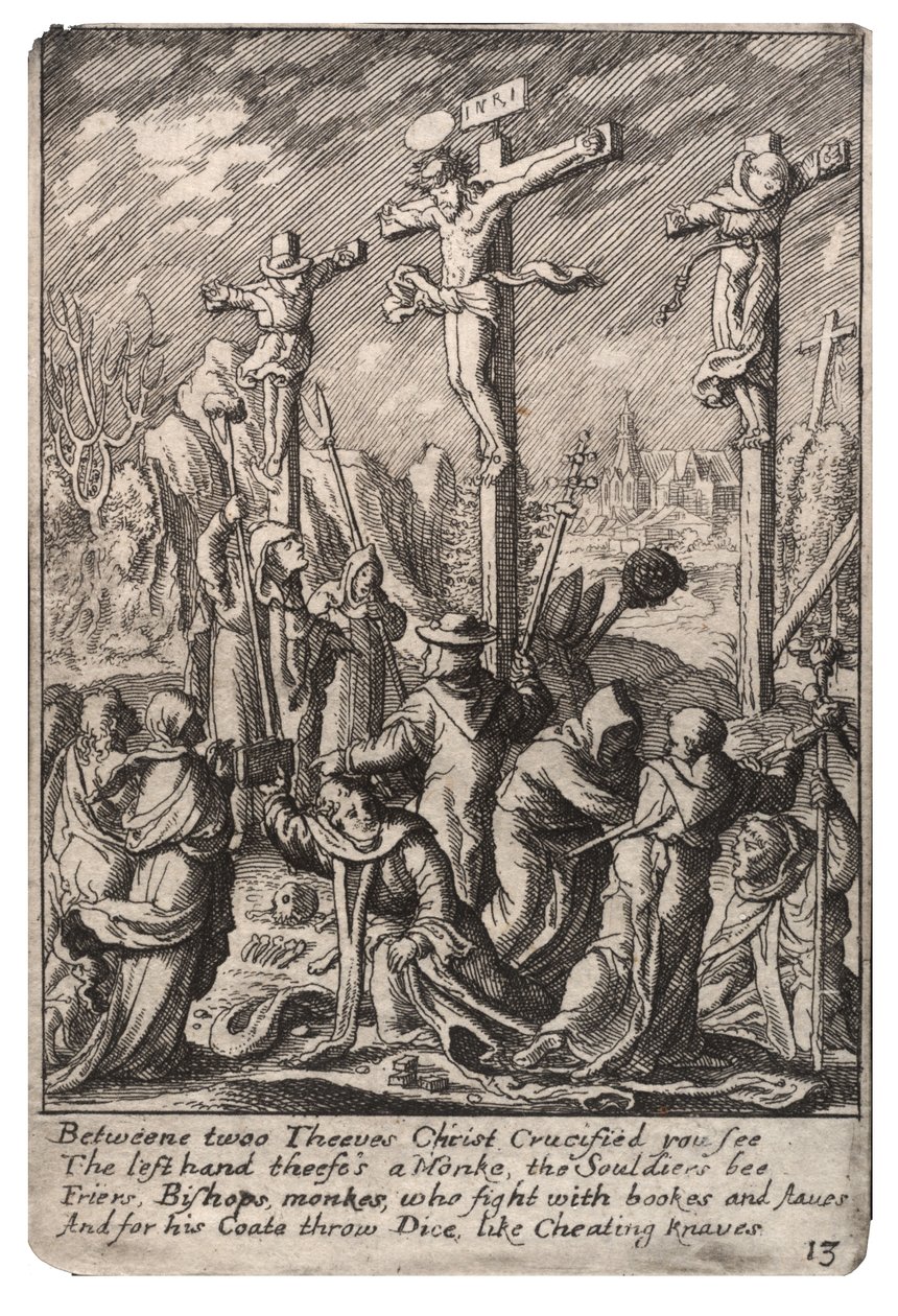 Kruisiging door Wenceslaus Hollar