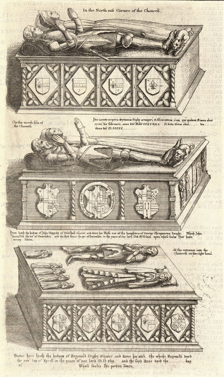 Digby familie (monument) door Wenceslaus Hollar