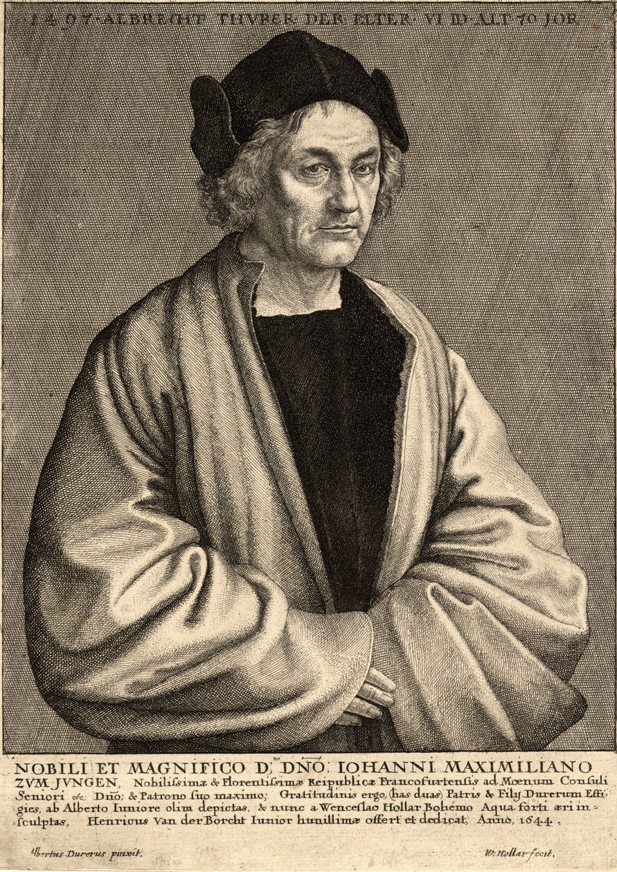 Dürer de oudere. Staat 2 door Wenceslaus Hollar