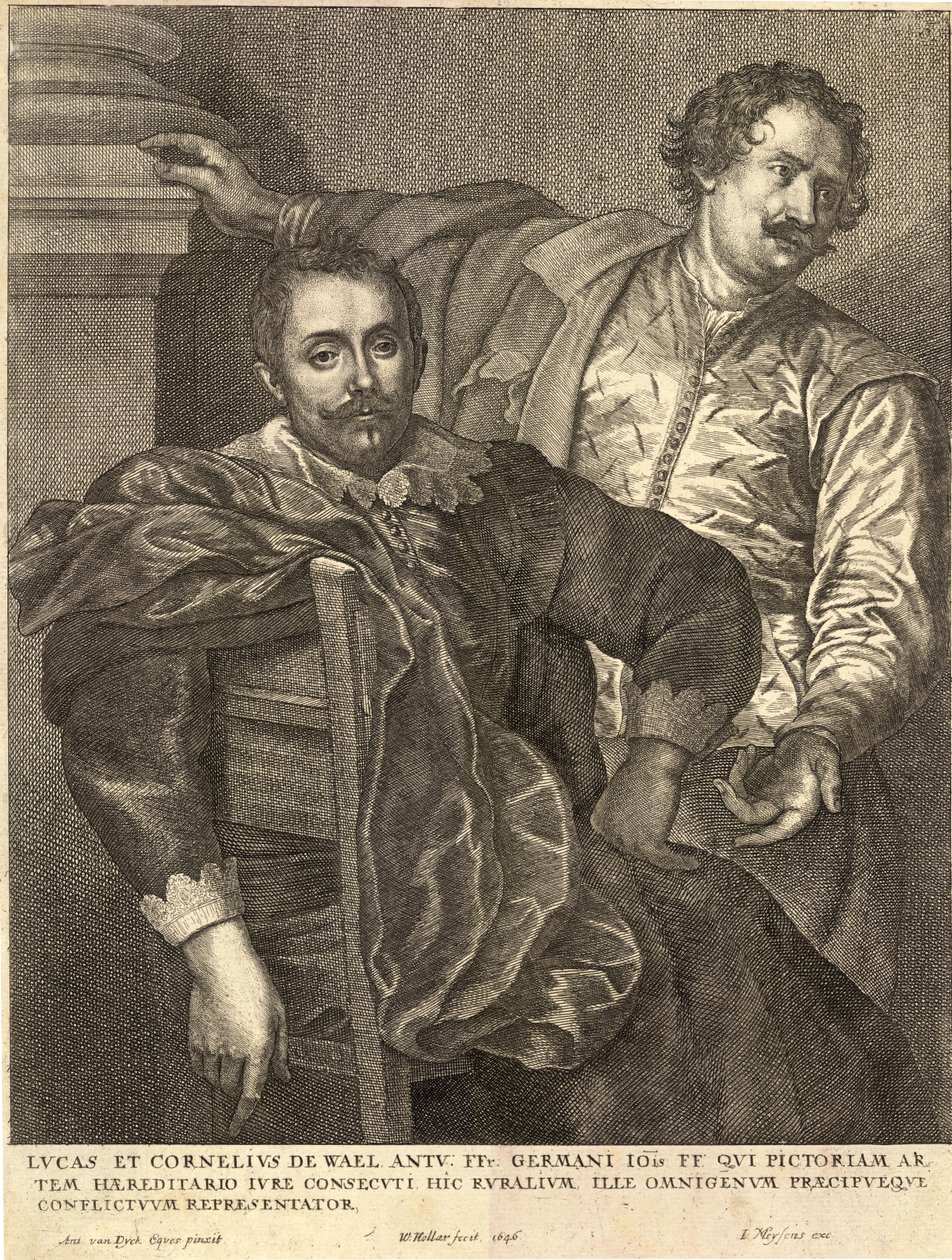 Lucas en Cornelius de Wael. Staat 4 door Wenceslaus Hollar