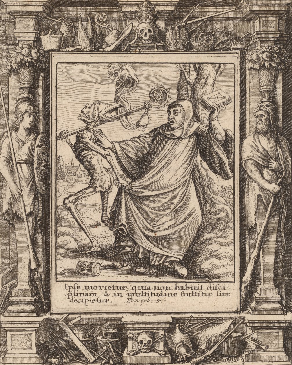 Abt door Wenceslaus Hollar
