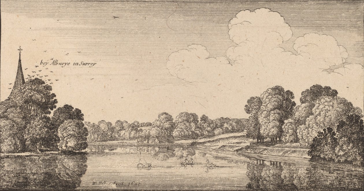 Albury, 1645 door Wenceslaus Hollar