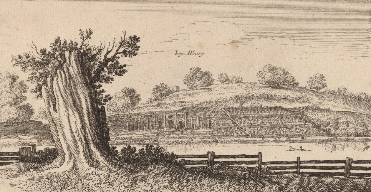 Albury, 1645 door Wenceslaus Hollar