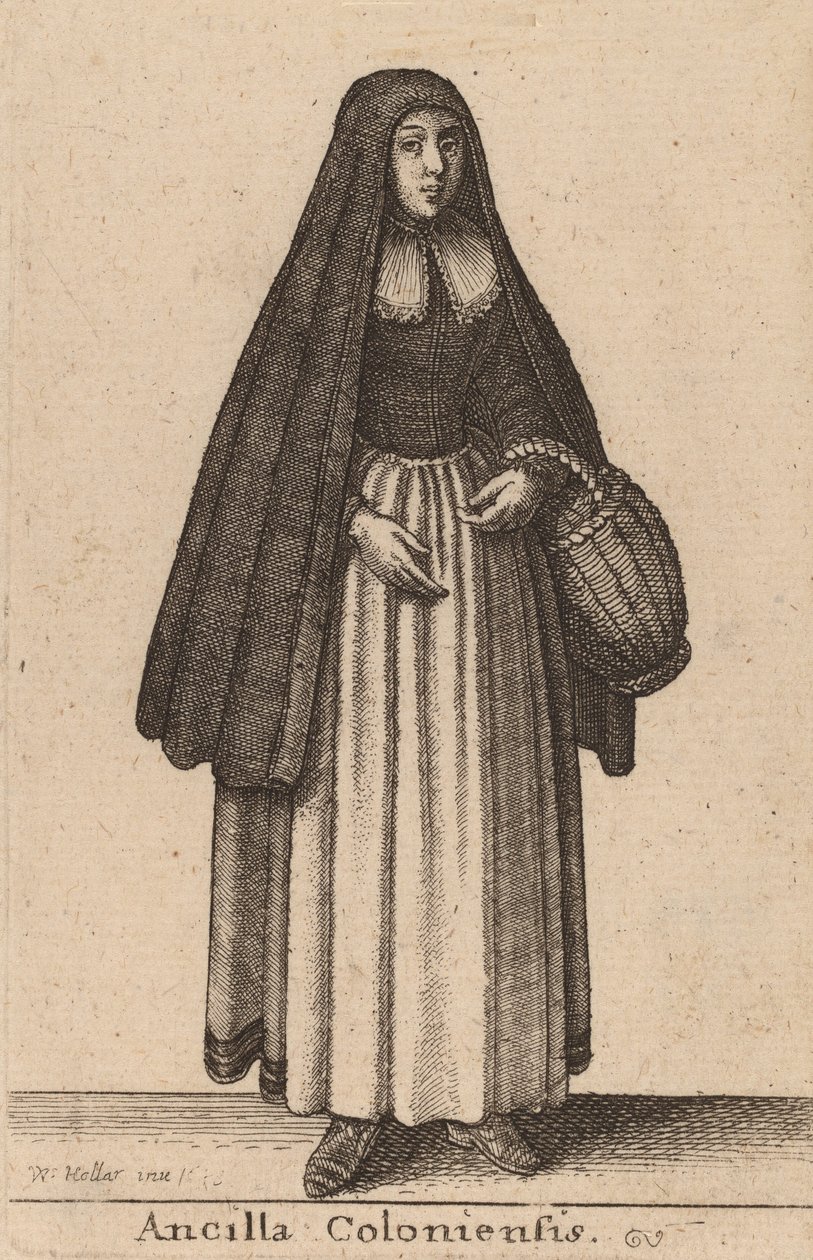 Ancilla Coloniensis door Wenceslaus Hollar