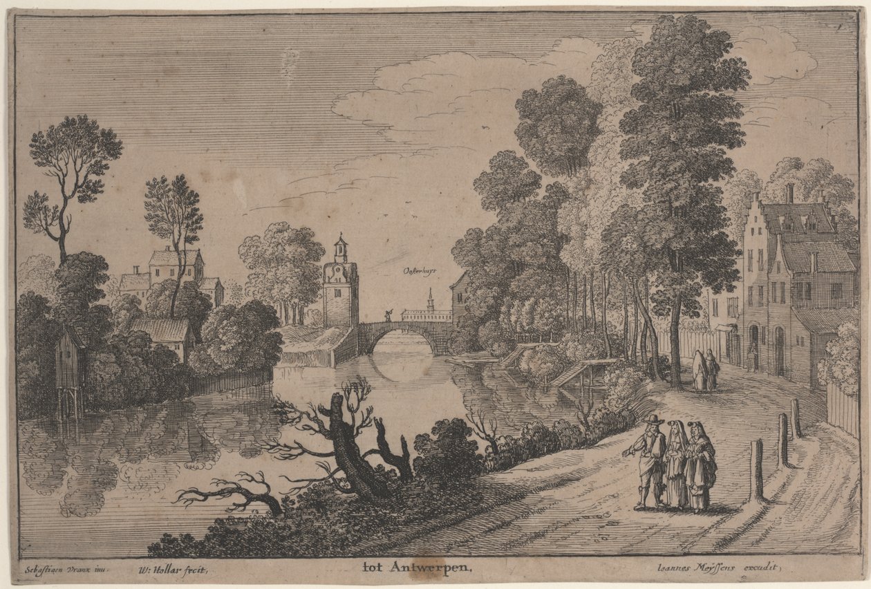 Antwerpen door Wenceslaus Hollar