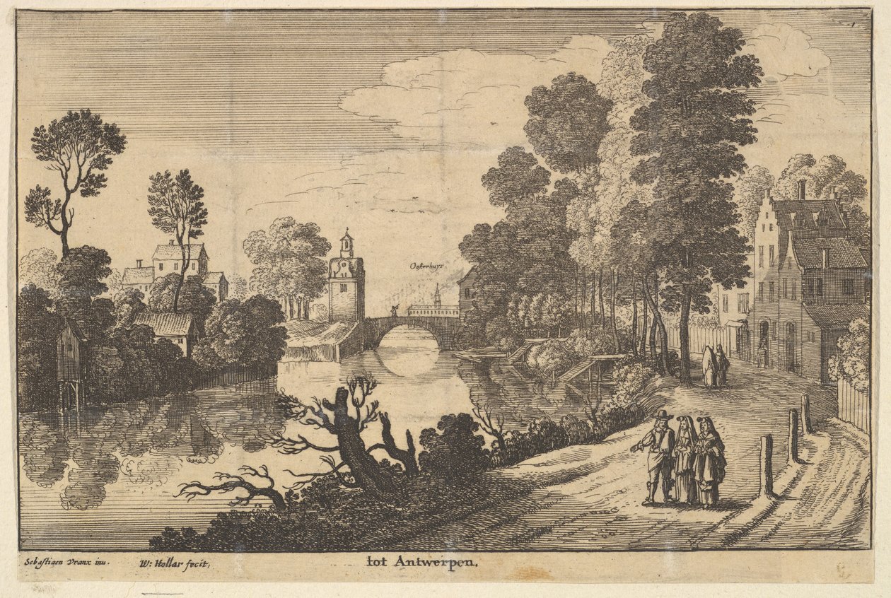 Antwerpen door Wenceslaus Hollar