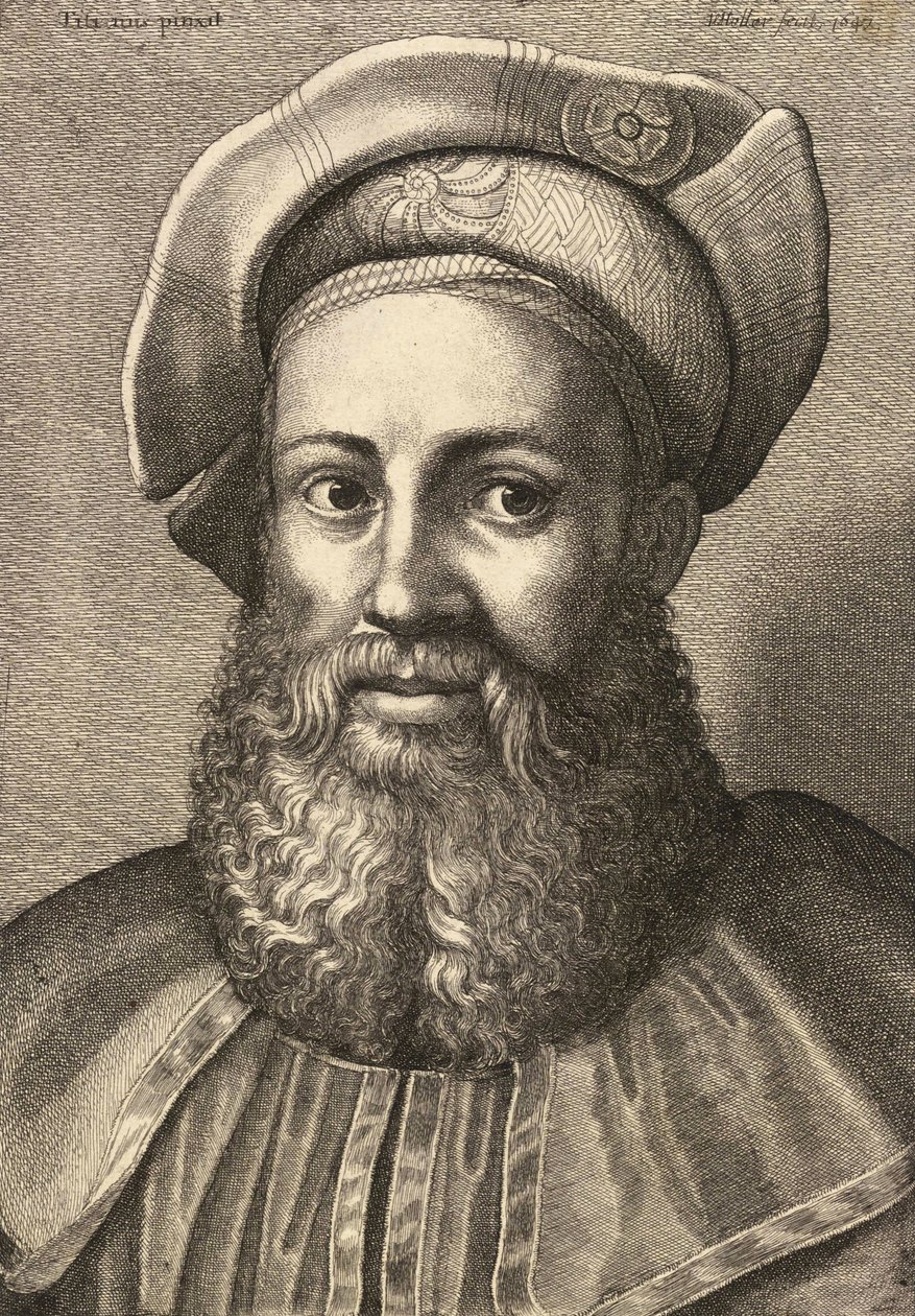 Aretino. Staat 2 door Wenceslaus Hollar