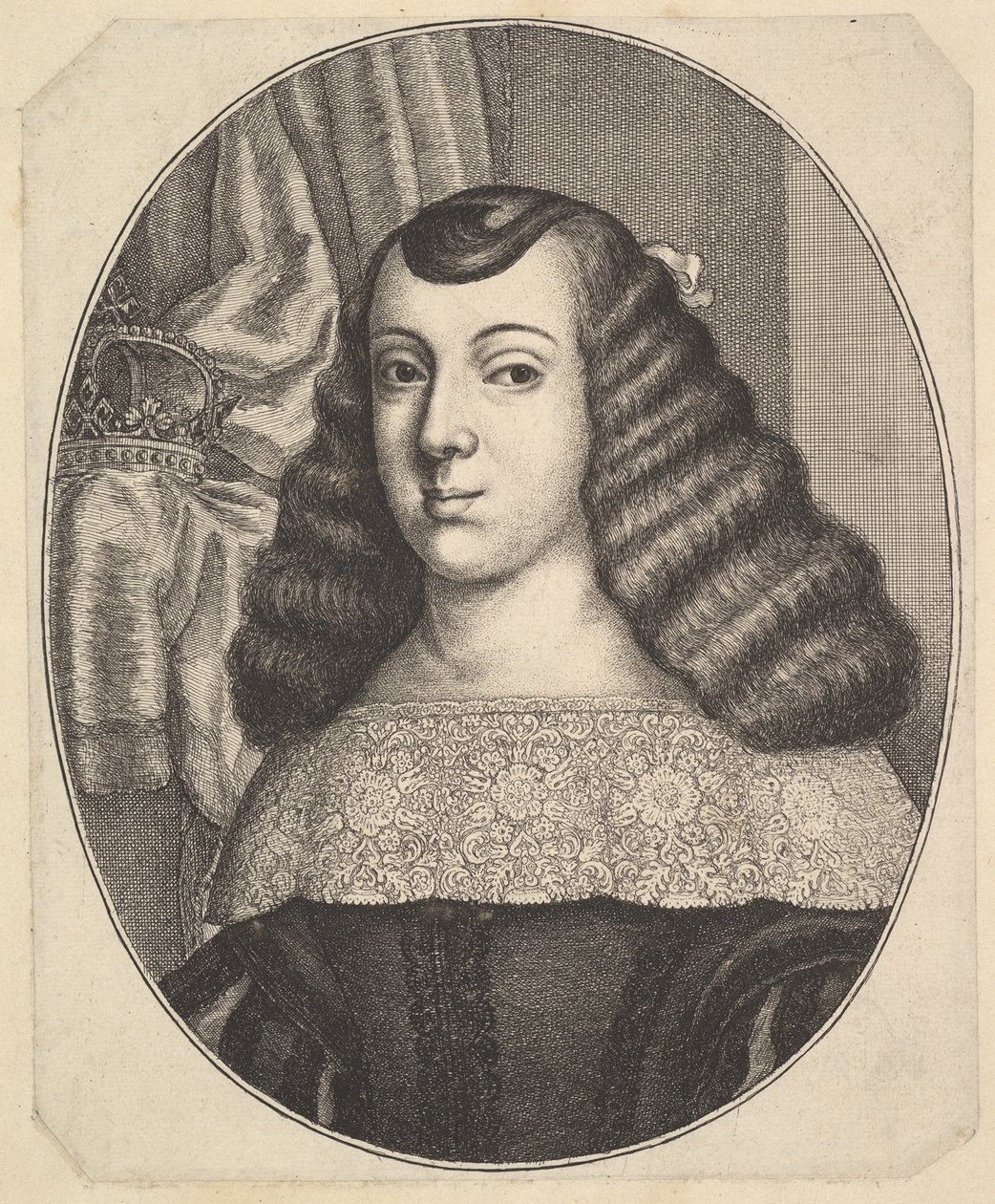 Catherine van Braganza door Wenceslaus Hollar