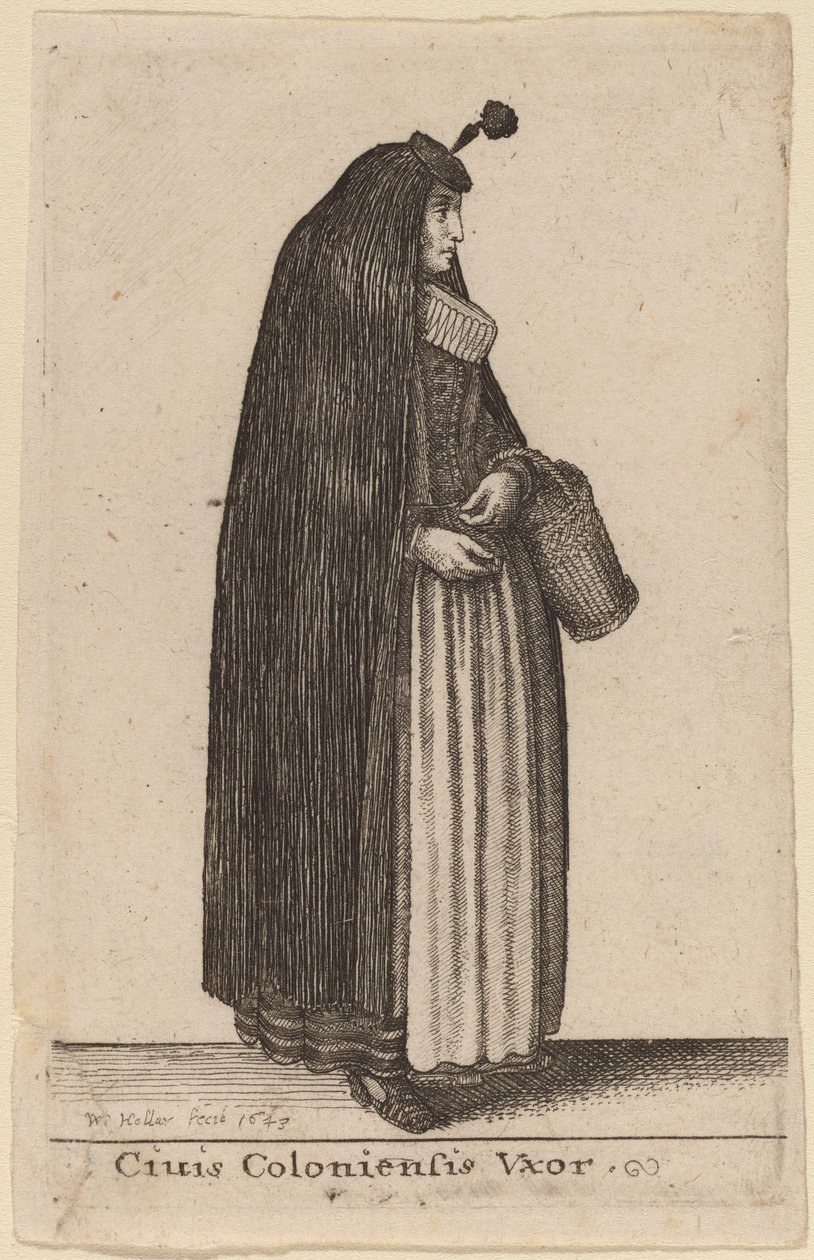 Ciuis Coloniesis Vxor door Wenceslaus Hollar