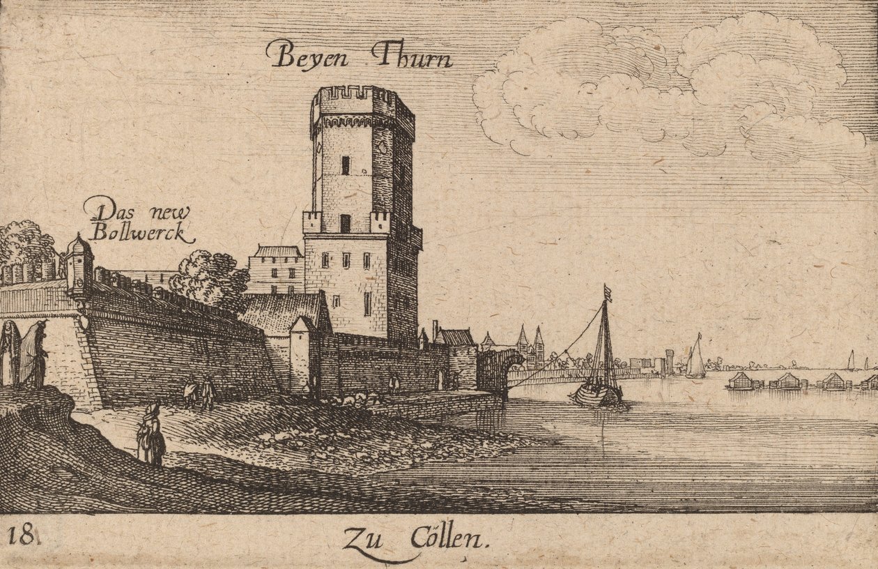 Keulen, 1635 door Wenceslaus Hollar