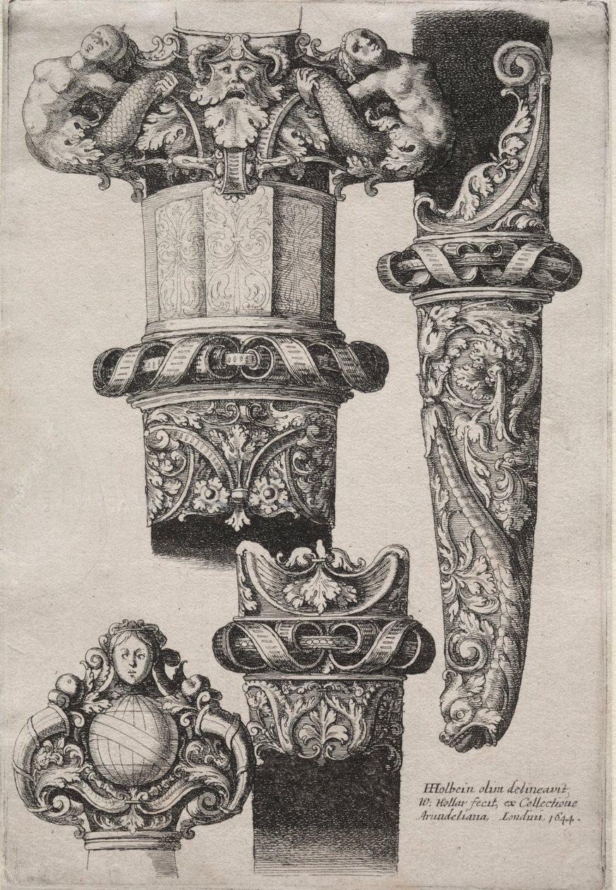 Ontwerp voor Dolken door Wenceslaus Hollar