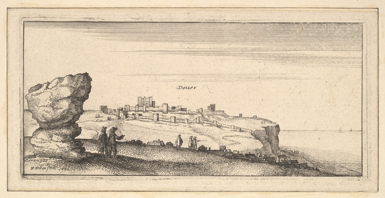 Douer Dover, 1642 door Wenceslaus Hollar