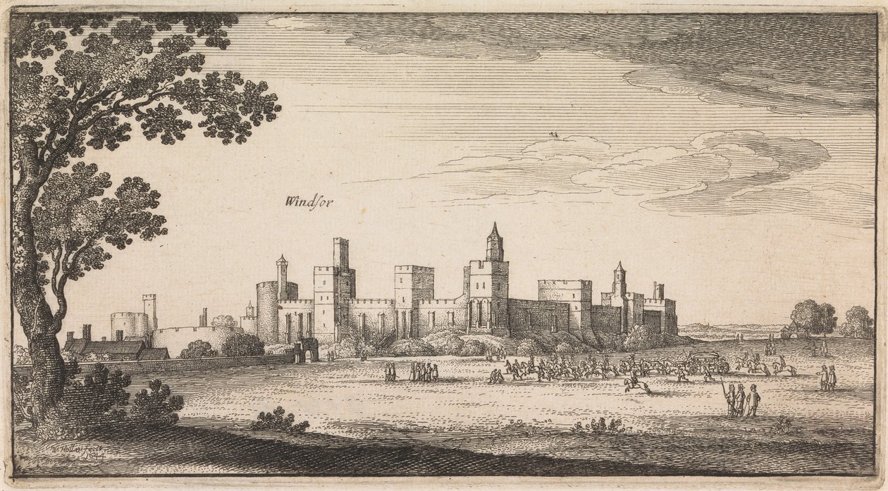 Engelse Zichten: Windsor door Wenceslaus Hollar