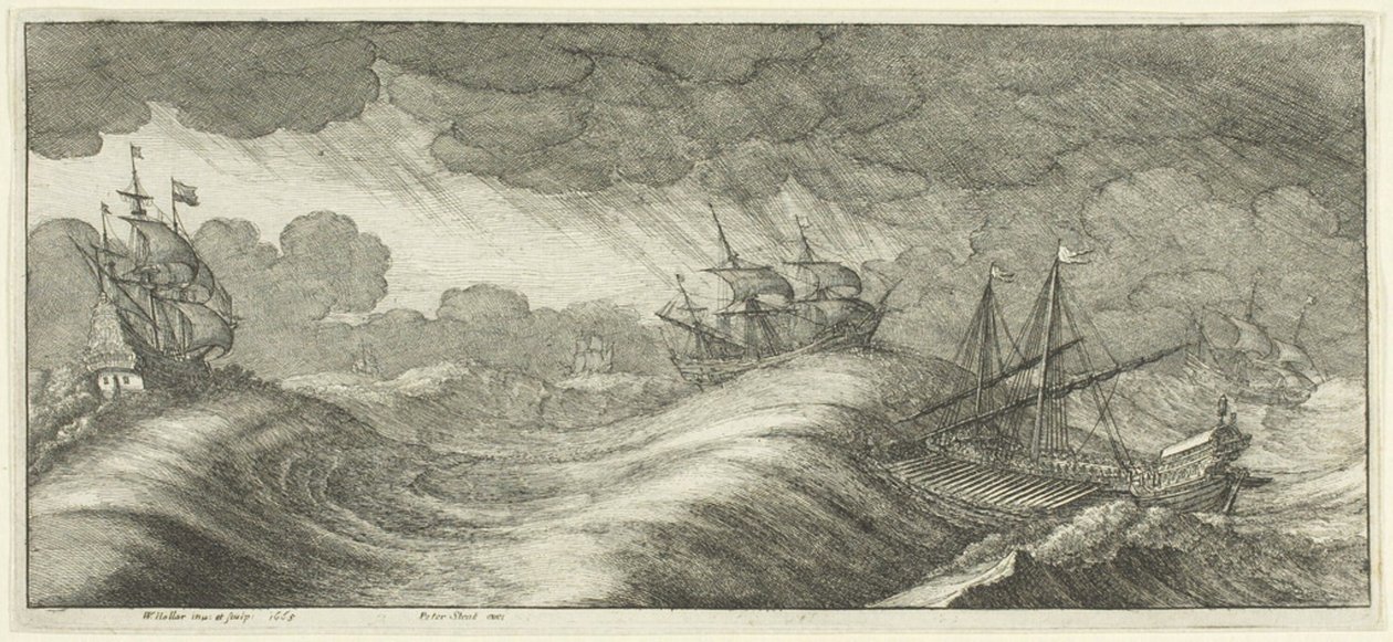 Galei door Wenceslaus Hollar