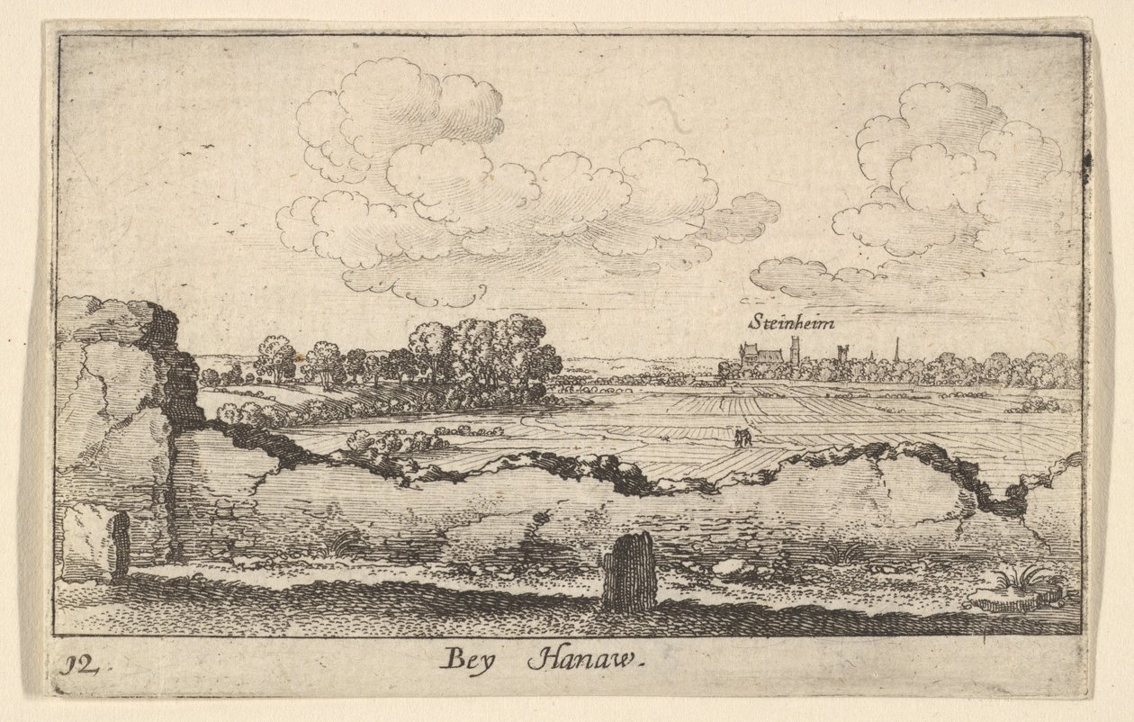 Hanau door Wenceslaus Hollar