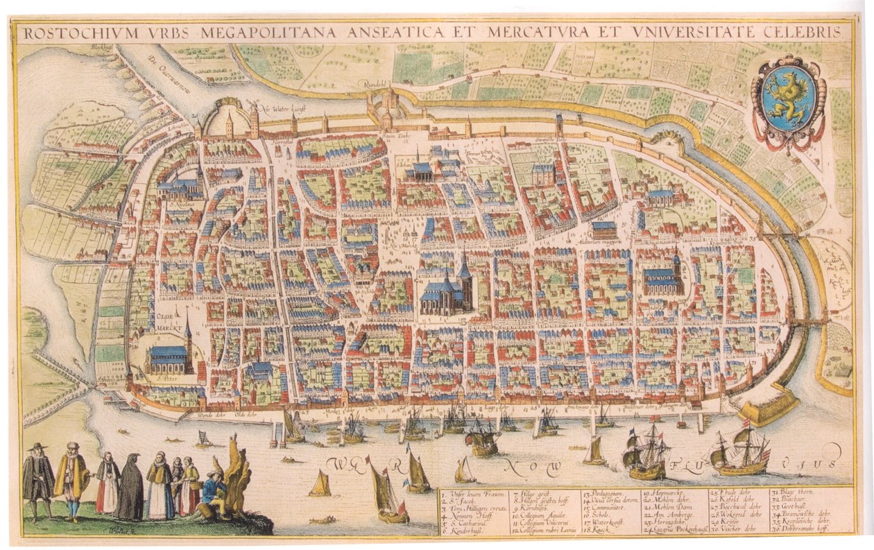 Hollar-Rostock door Wenceslaus Hollar