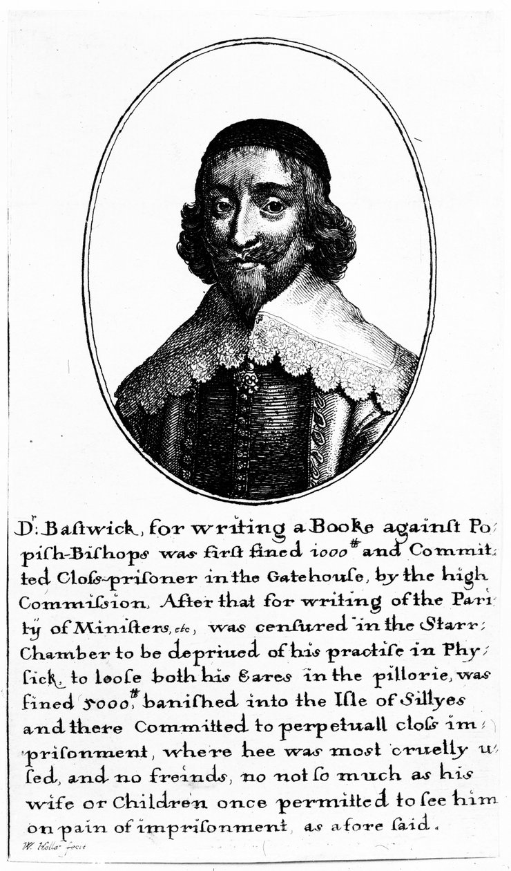 John Bastwick door Wenceslaus Hollar