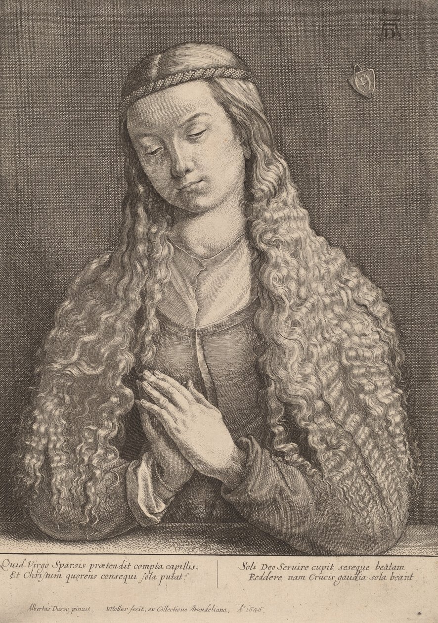 Katharine Furlegerin, 1646 door Wenceslaus Hollar