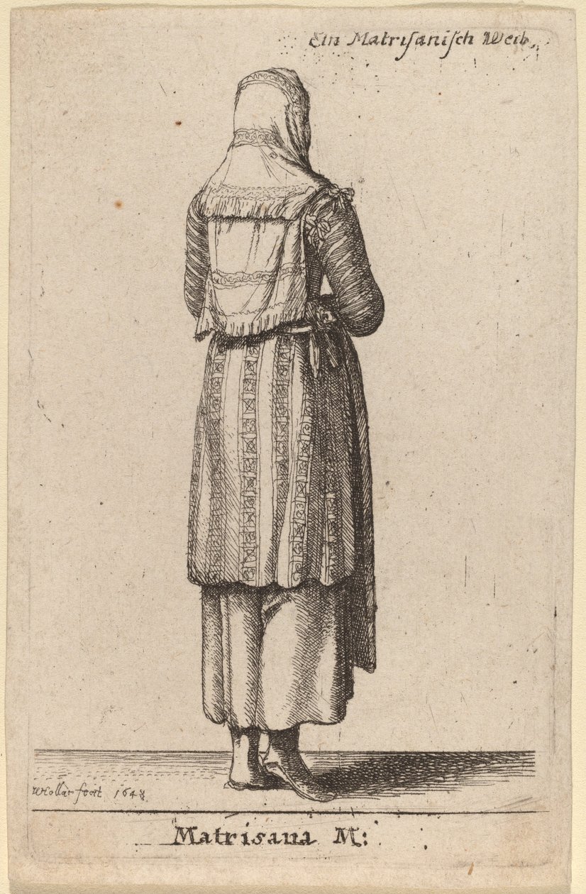 Matrisana M. door Wenceslaus Hollar