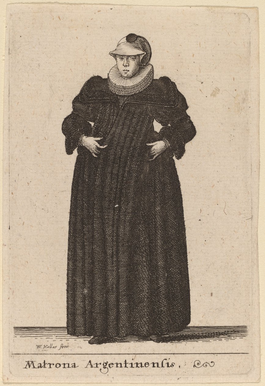 Matrona Argentinensis door Wenceslaus Hollar