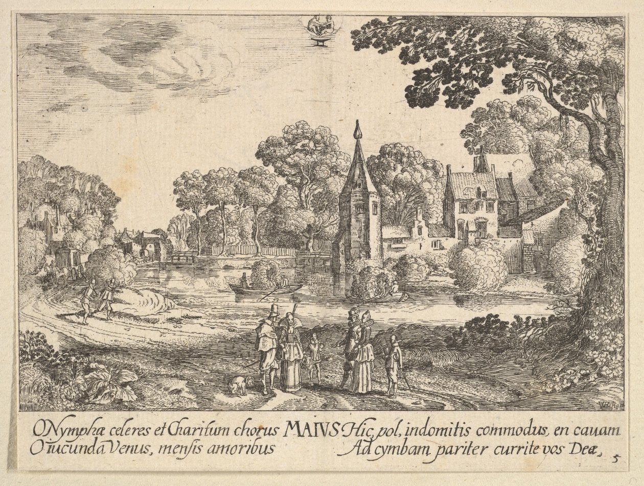 Mei, 1628-29 door Wenceslaus Hollar