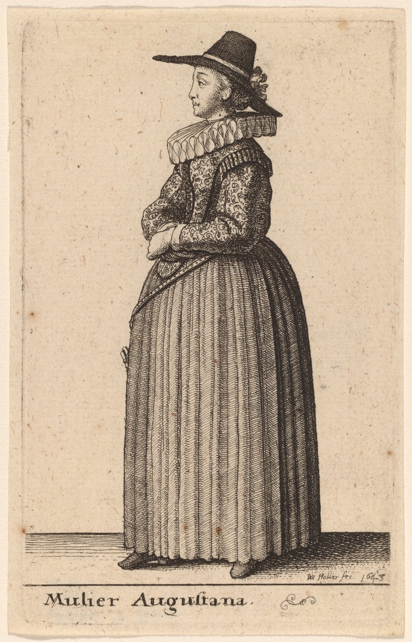 Mulier Augustana door Wenceslaus Hollar