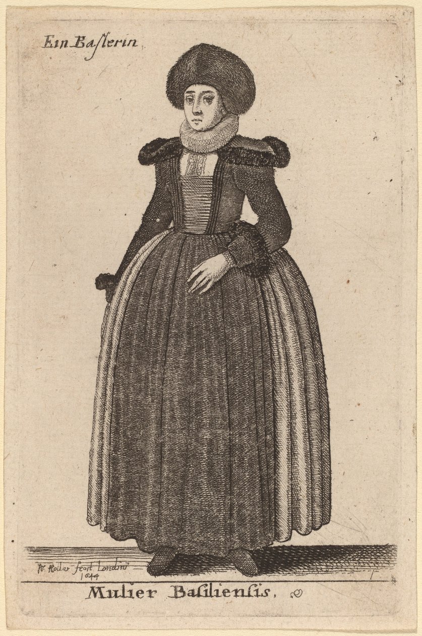 Mulier Basiliensis door Wenceslaus Hollar
