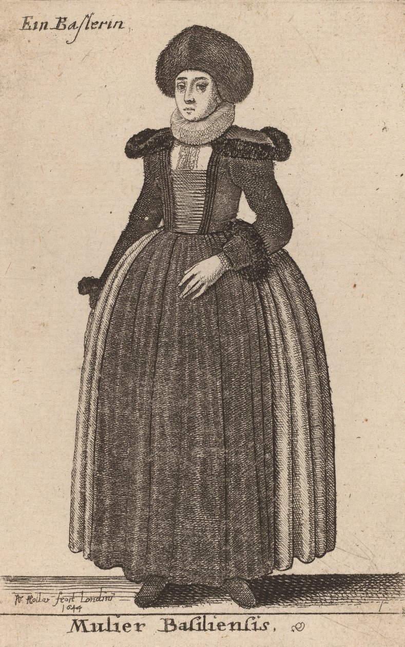 Mulier Basiliensis door Wenceslaus Hollar