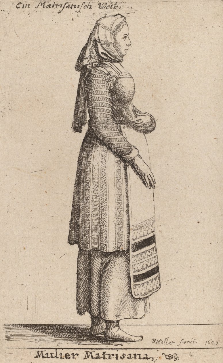 Mulier Matrisana, 1649 door Wenceslaus Hollar