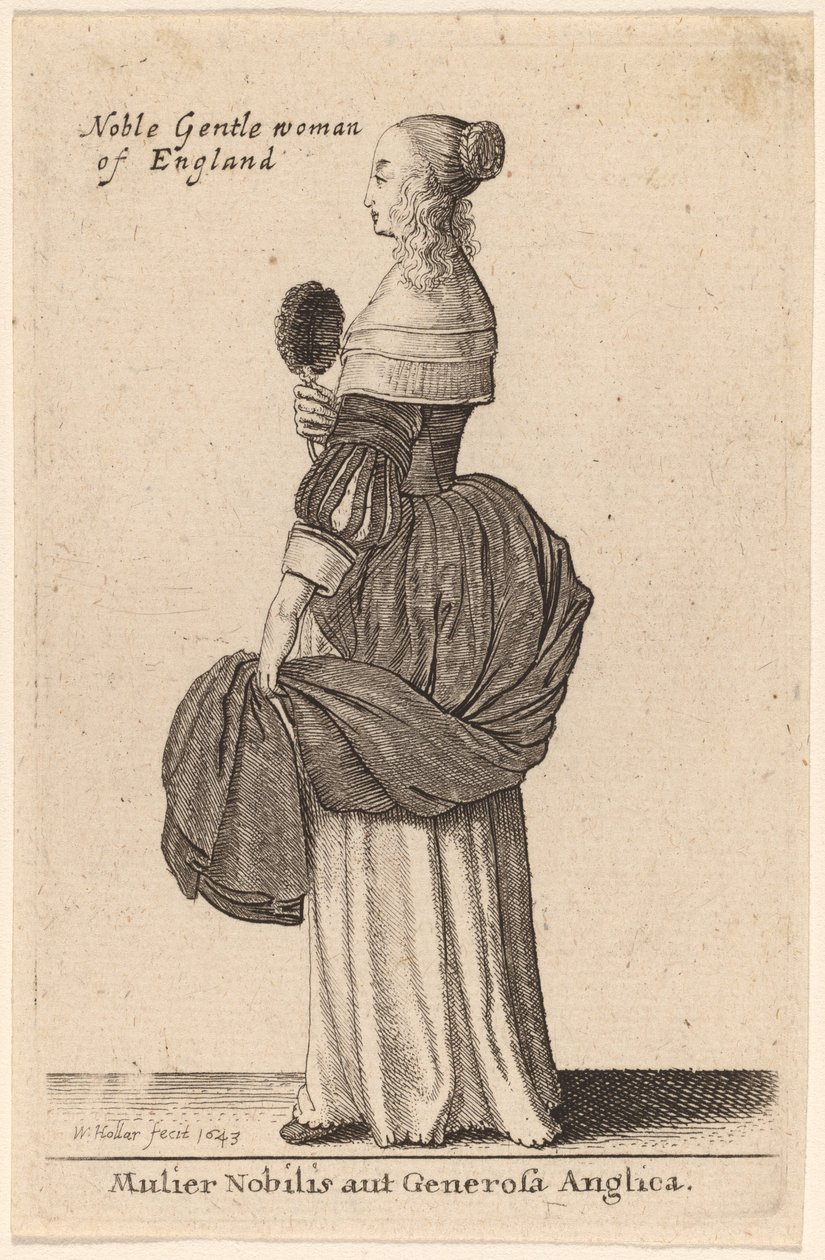Mulier Nobilis aut Generosa Anglica door Wenceslaus Hollar